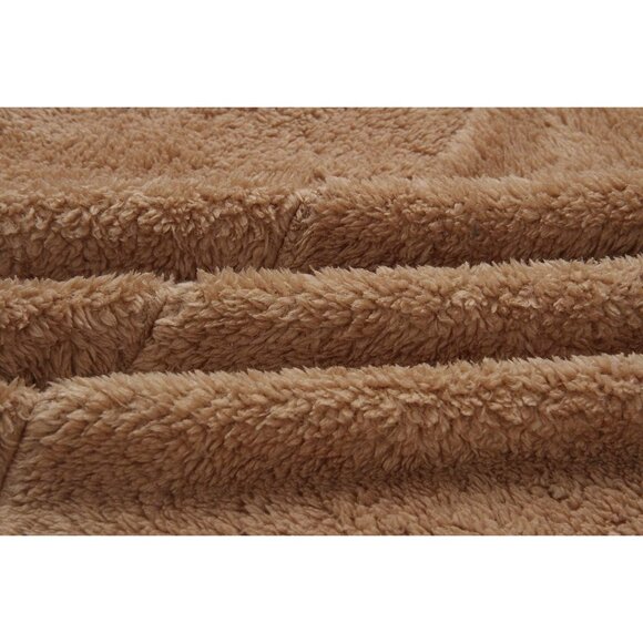 Women's Fuzzy Fleece Lapel Open Front Long Cardigan Coat Faux Fur Warm Winter Ou - Picture 7 of 7